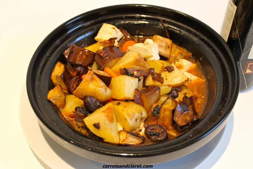 Aubergine, Potato and Tofu Casserole